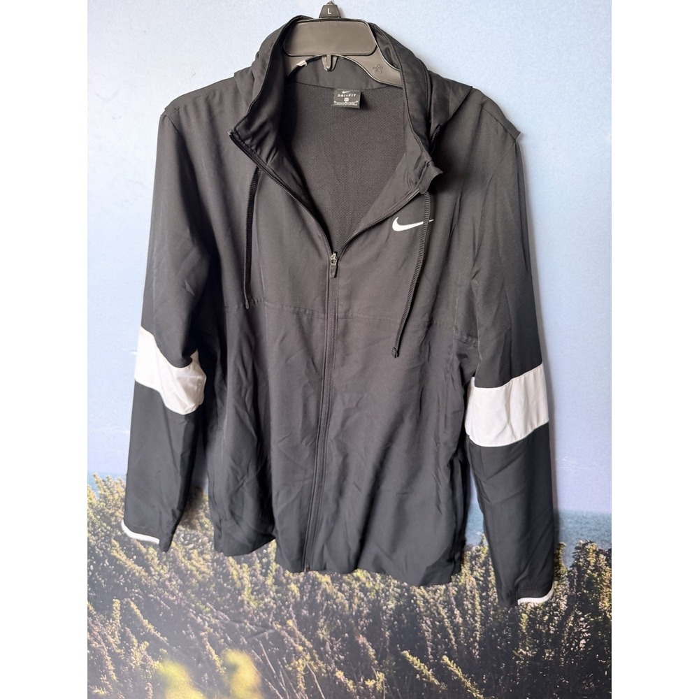 Nike Men Dri-Fit‎ Training Jacket CV0094-060 Size M Charcoal/White